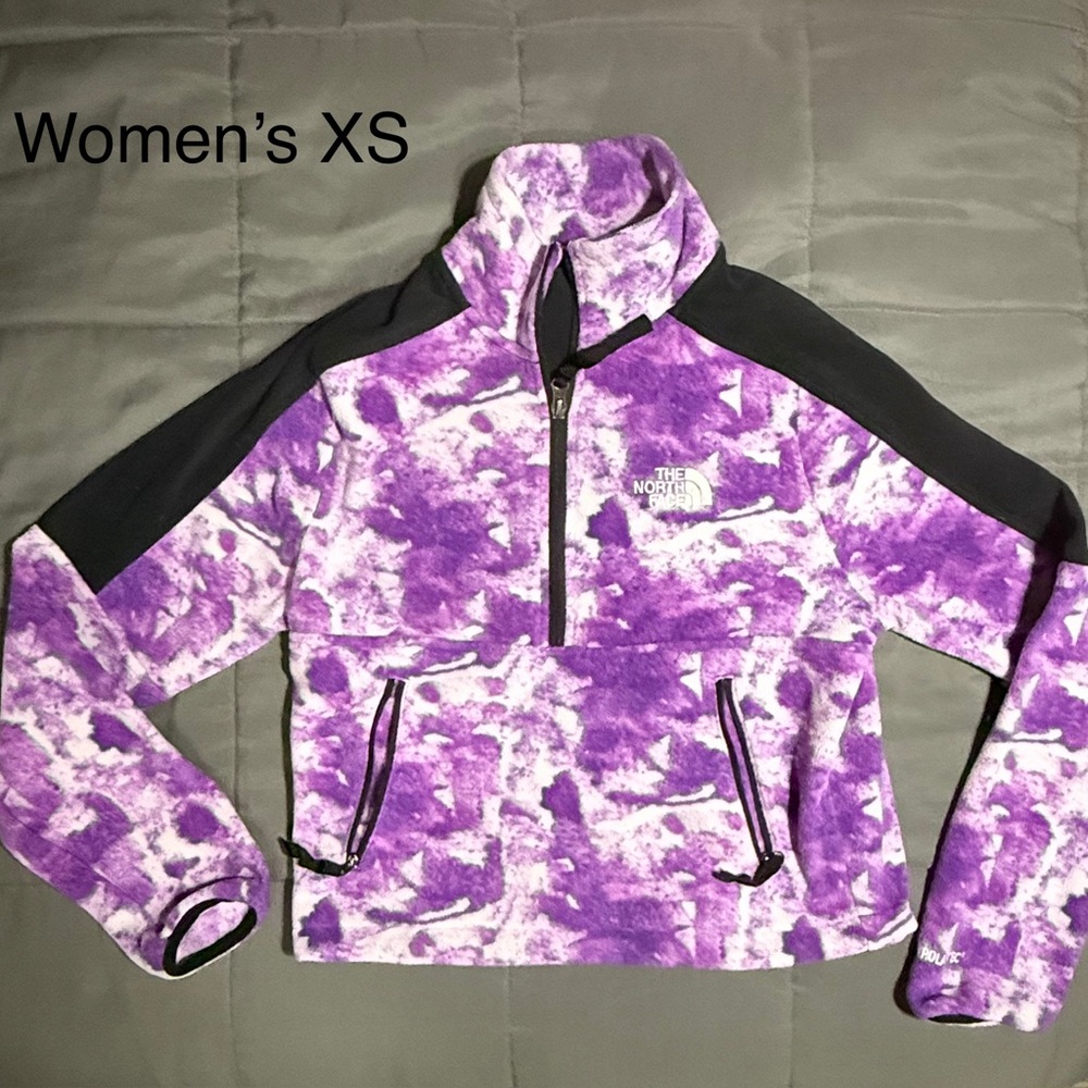 The North Face Purple and Black Women's Fleece Jacket